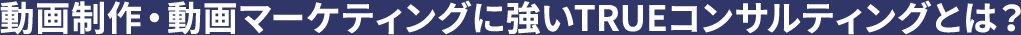 動画制作・動画マーケティングに強いTRUEコンサルティングとは？