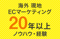 海外 現地ECマーケティング20年以上ノウハウ･経験