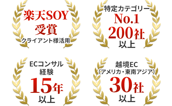 楽天SOY受賞　No1　15年以上　30社
