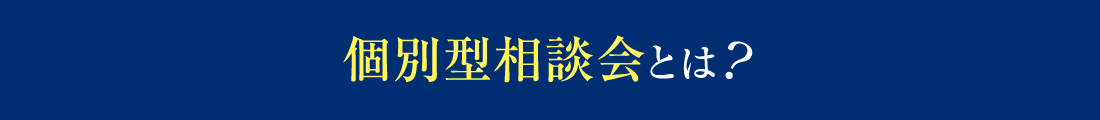 個別型相談会とは？