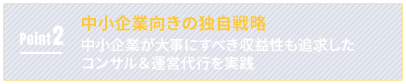 Point2 中小企業向きの独自戦略