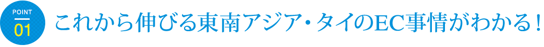 これから伸びる東南アジア・タイのEC事情がわかる！