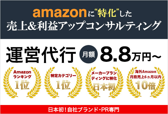 amazonに特化した売上&利益アップコンサルティング 月額8.8万円(税込)～